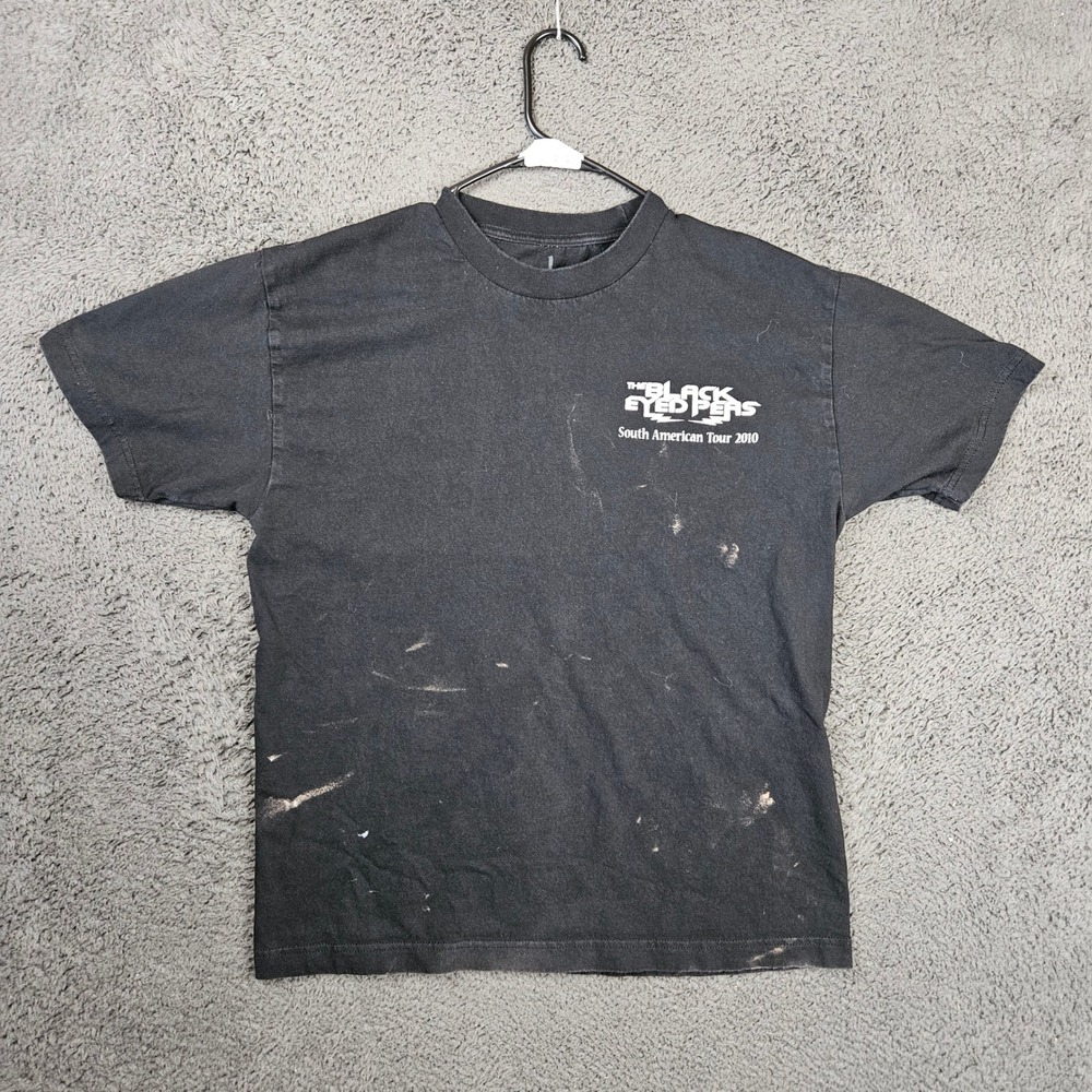 The Black Eyed Peas South American Tour 2010 Local Security T-Shirt Mens L Black